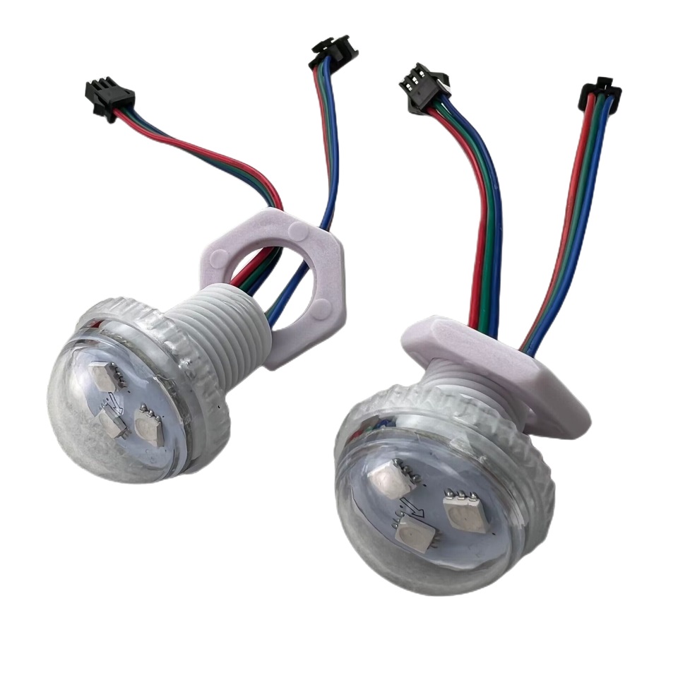 [MDL-IGLU-RGB] PIXEL LED SEMI ESFERA RGB 30mm 0.72W 12V IP67 (30pcs)