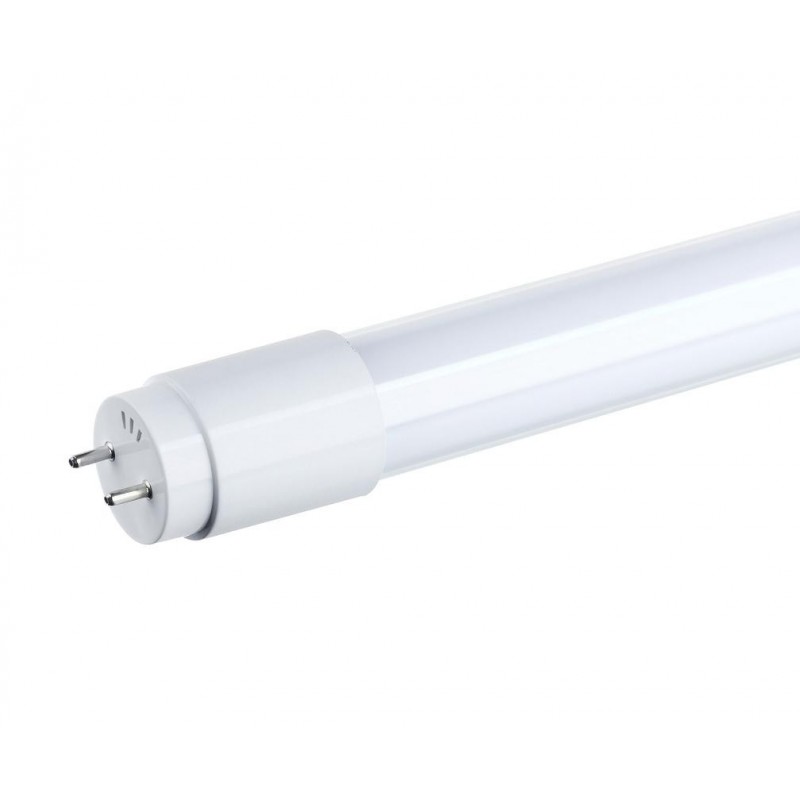 TUBO DE LED T8 18W 3K LUZ CALIDA 1.20M 1700LM 300º CRISTAL MONOPOLAR