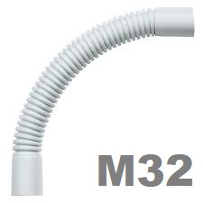 CURVA FLEXIBLE LIBRE HALOGENOS 32MM