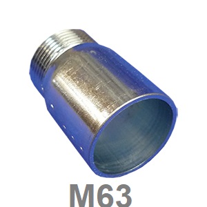 RACOR CAJA TUBO METALICO 63 CON TUERCA