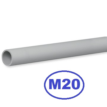 UD. DE 3mts TUBO RIGIDO PVC GRIS CLARO M20