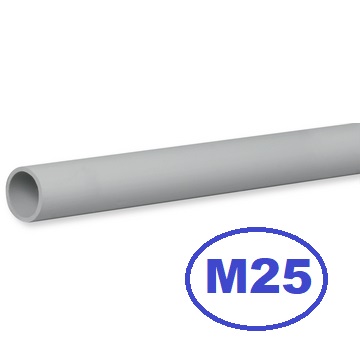 [BGE25] UD. DE 3mts TUBO RIGIDO PVC GRIS CLARO M25