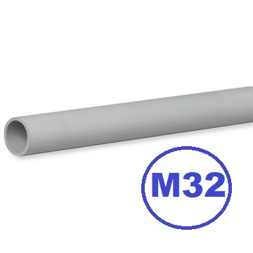 [BGE32] UD. DE 3mts TUBO RIGIDO PVC GRIS CLARO M32