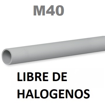 [EHF40] UD. DE 3Mt TUBO RIGIDO LIBRE DE HALOGENOS EHF40