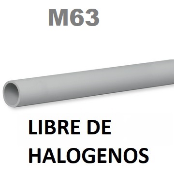 UD. DE 3Mt TUBO RIGIDO LIBRE DE HALOGENOS EHF63