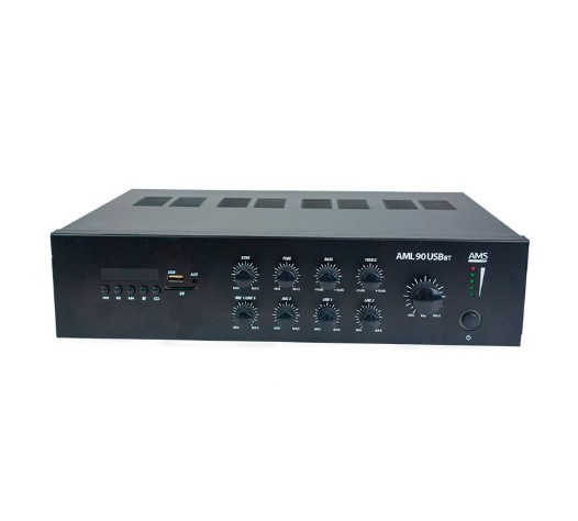 [SON-AMP-AML90USBBT] AMPLIFICADOR LINEA 100V AML 90W MIC/AUX/USB/FM/BLUETOOTH