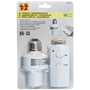 PORTALAMPARA E-27 C/MANDO A DISTANCIA