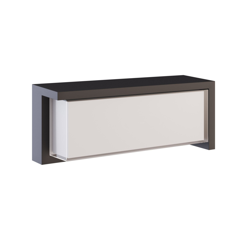 APLIQUE PARED ¨BLIS¨ RECTANGULAR NEGRO 24W 2360lm 180º CCT SW 27/30/40ºK IP65