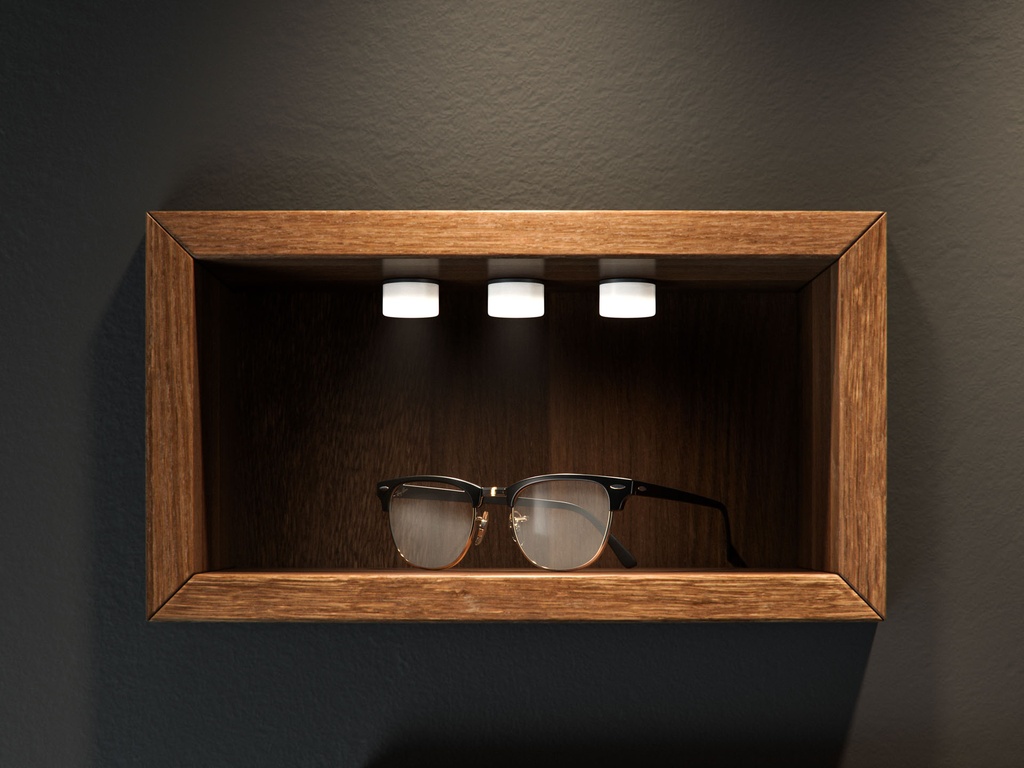 [DW-2W-RD-4-BL-ARGO] DOWNLIGHT ARGO 2W 3000ºK 80lm 180º BLANCO Ø20X8mm CORTE: Ø16MM