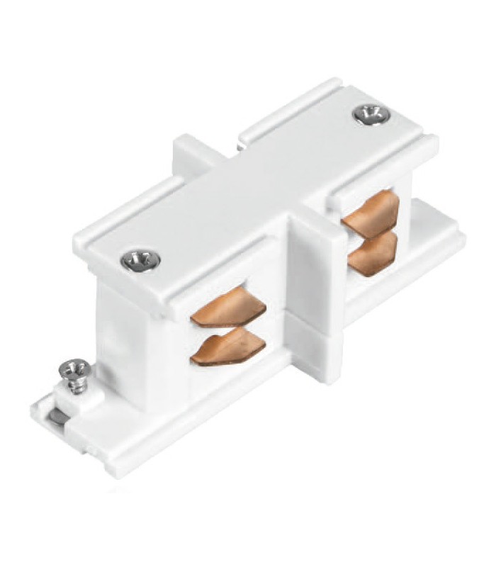 CONECTOR UNION LINEAL SIN DISTANCIAMIENTO CARRIL TRIFASICO BLANCO