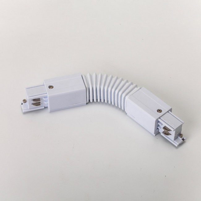 [FC-CAR-3P-I-F-BL] CONECTOR UNION FLEXIBLE PARA CARRIL TRIFASICO 3P BLANCO