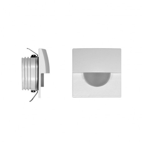 4108 BALIZA skin 2W 3000ºK 60LM IP20 CUADRADA BLANCA 50x50x33mm CORTE: 40x40mm