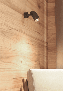 [APL-PICOLO-NG] APLIQUE GU10 PICOLO NEGRO 320º IP20 INTERIOR BF