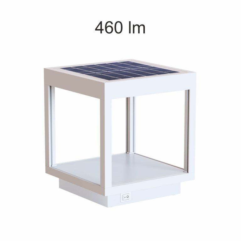 MINI TOTEM SOLAR VISOR 3.5W 3000ºK 460LM BLANCO 180X180X190MM