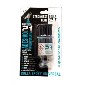 COLLA 21 PEGAMENTO EPOXY UNIVERSAL BI-COMPONENTE 6ml
