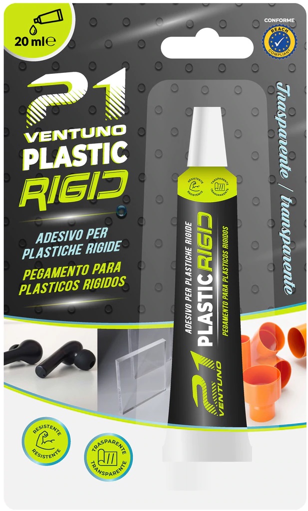 COLLA 21 PEGAMENTO TRANSPARENTE ESPECIAL PLASTICOS RIGIDOS 20ml