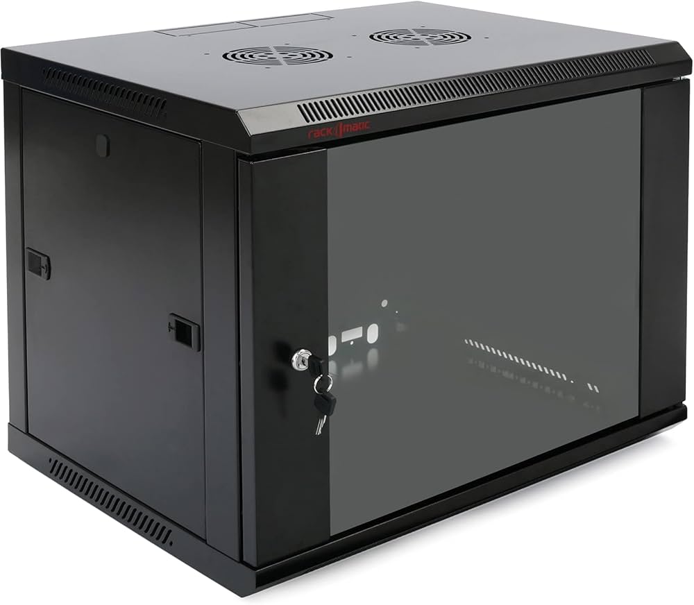 [INF-RACK-6U-450] ARMARIO MURAL RACK 19¨ 6U An-Al-Pr:600X450X370mm PTA. CRISTAL