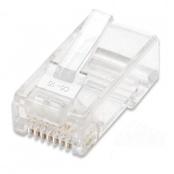 CONECTOR CLAVIJA MACHO 8 vias RJ45 UTP CAT6