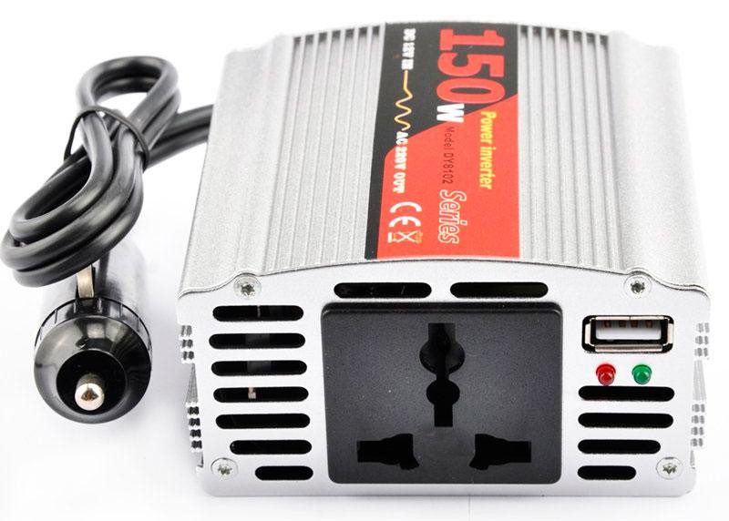 INVERSOR DE CORRIENTE 12V - 220-240V 150W ONDA CUADRADA