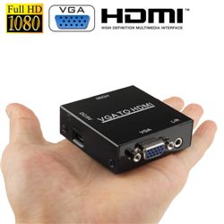 [IMG-CONV-HDMI-VGA] MINI CONVERSOR HDMI A VGA CROMAD SIN FUENTE