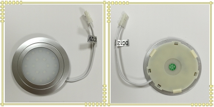 CABINET LED SLIM EMPOTRAR 12VDC 2W 6K RD. 70mm PLATA MATE