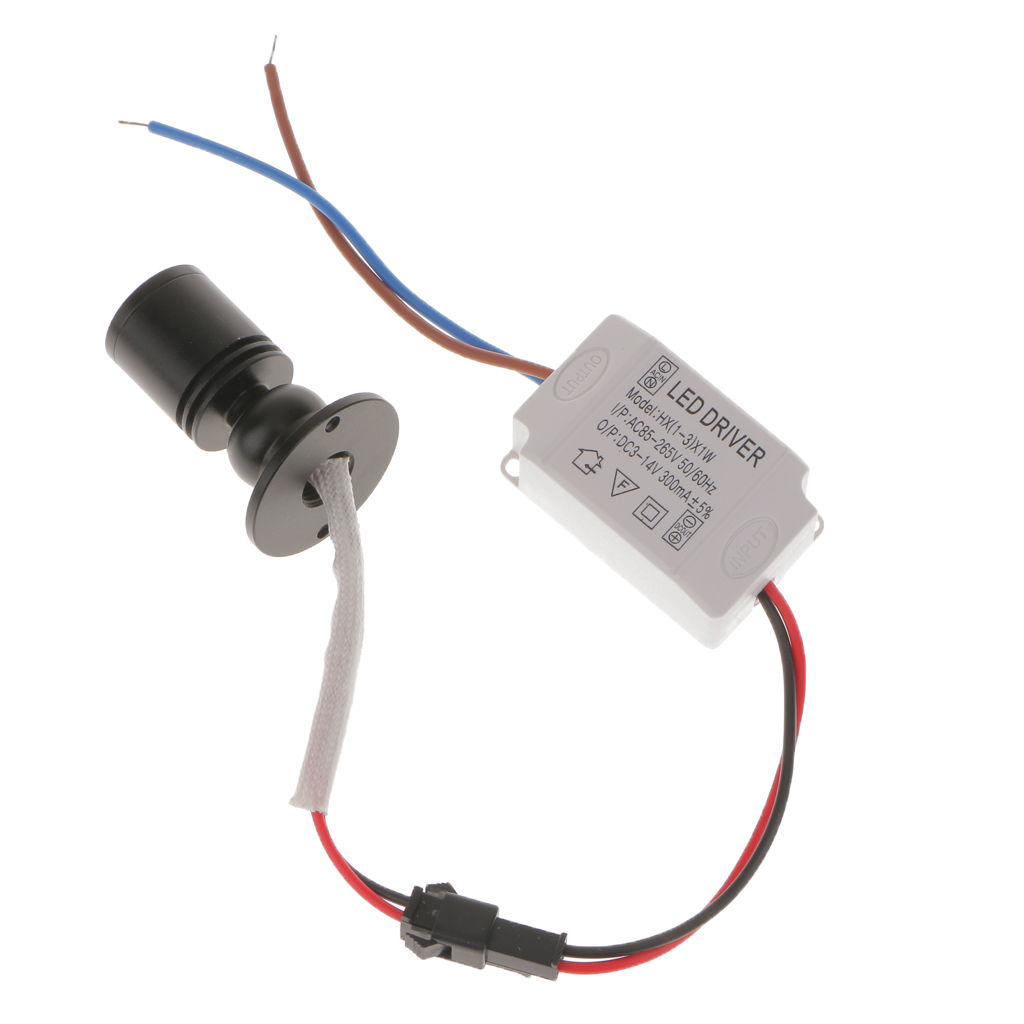 CABINET LED ORIENTABLE PLATEADO 30MM 1W 3000K 35º ø19x38mm Base 32mm