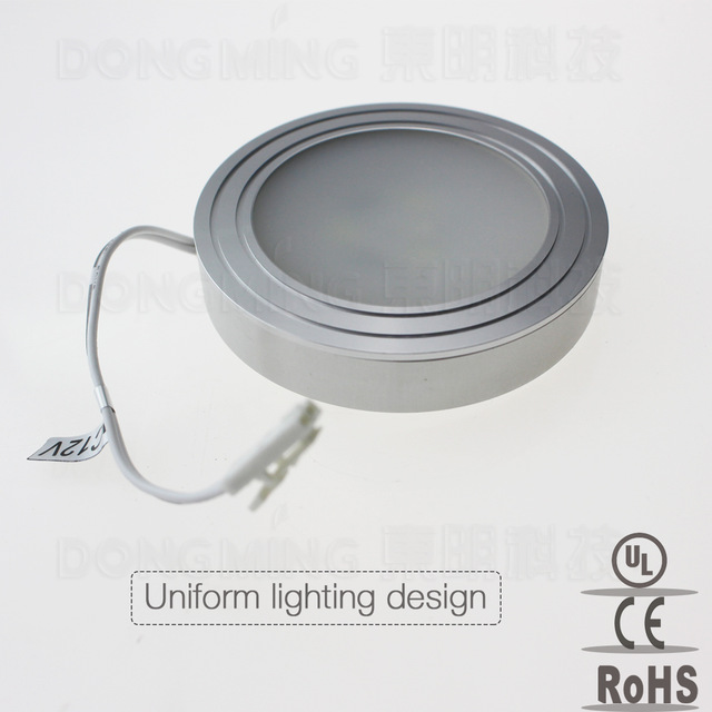 CABINET LED SOBREPARED 2W 3K LUZ CALIDA RD Ø58MM PLATA