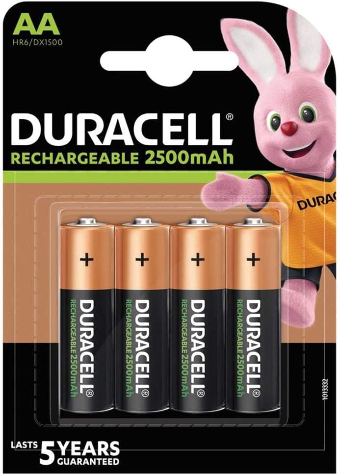 BATERIA NiMH RECARGABLE 2500mAh AA 1,5V LR03 DURACELL PLUS
