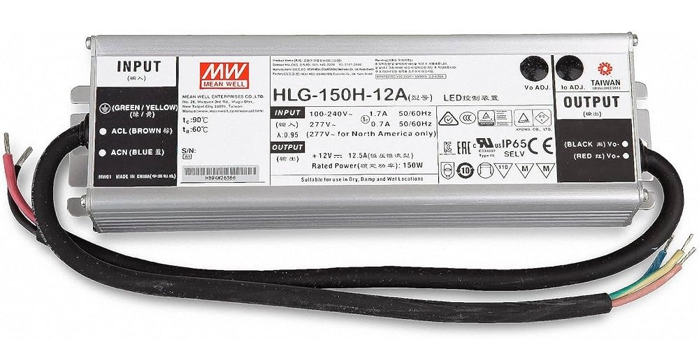 TRANSFORMADOR IP67 160W 13.3A 12VDC VTS-160-12