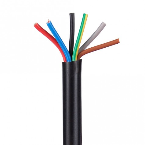 CABLE VV-F 300/500V 6G0.5 NEGRO