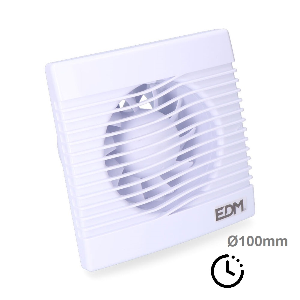 [EXA-08409] EXTRACTOR DE AIRE Ø10cm 15W 104m³/h 39dB CON TEMPORIZADOR 3-23min