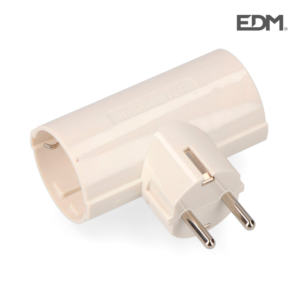 ADAPTADOR LADRON UNIVERSAL 2 TOMAS SCHUKO 2P+T 16A