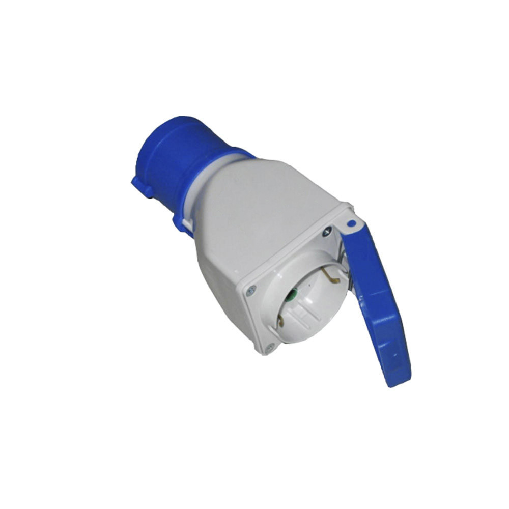 CLAVIJA ADAPTADOR DE CETAC IP44 2P+T A BASE SCHUKO 16A 200/250V 50-60Hz AZUL