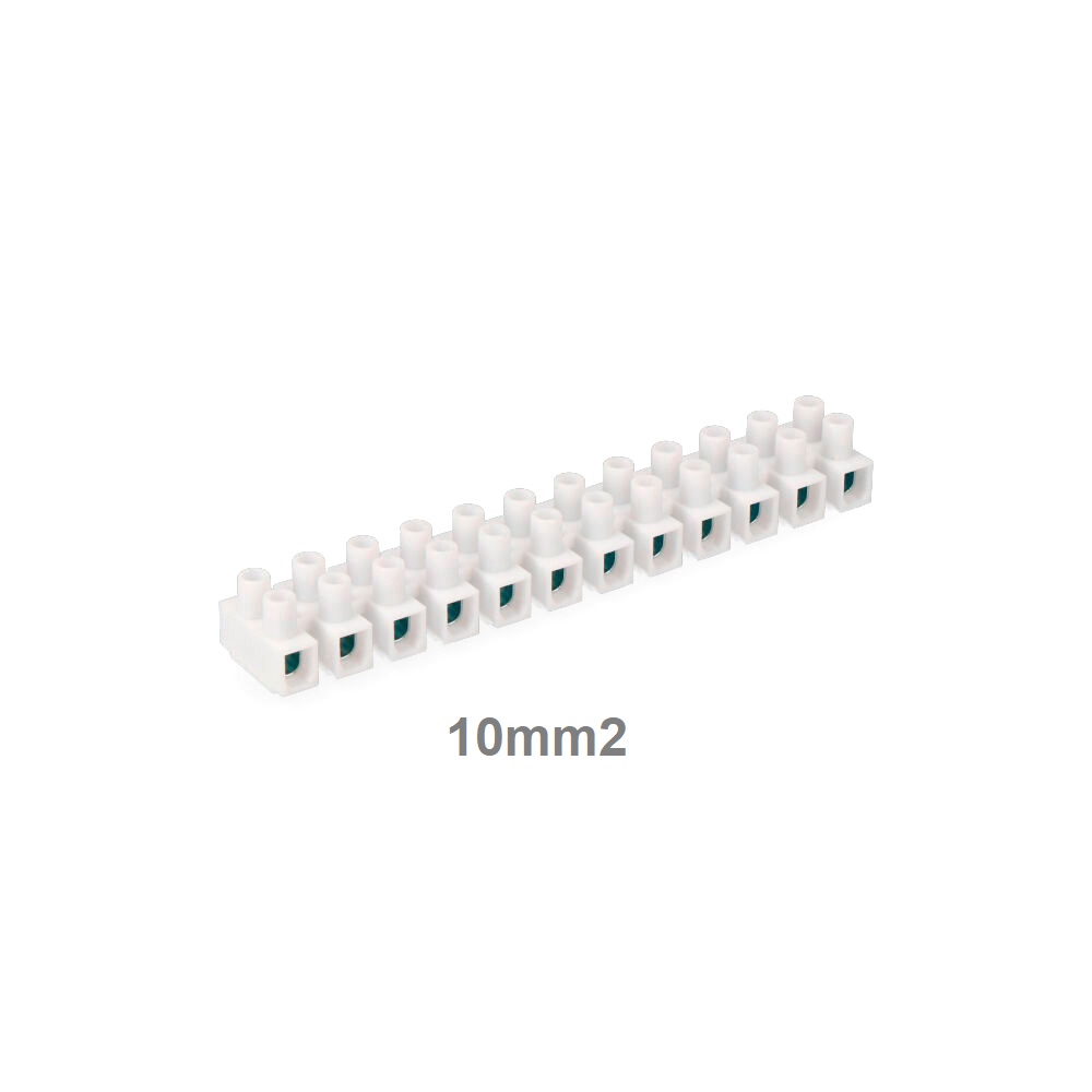 REGLETA CLEMA 10MM2 BLANCA