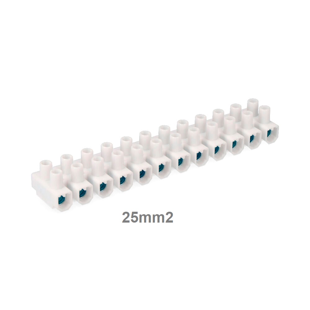 [REGLETA-25] REGLETA CLEMA 25MM2 BLANCA