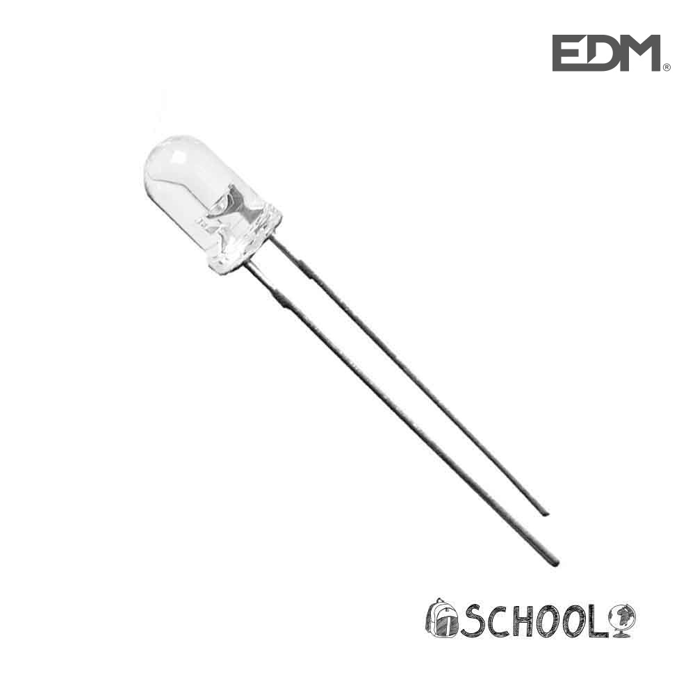 [LED-02013] DIODO LED BLANCO 5MM ALTA LUMINOSIDAD 4,8V