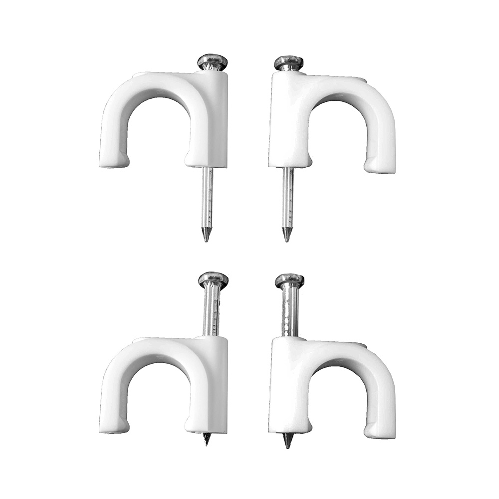 [FIJ-GRAPA-10-BL] GRAPA PARA CABLE MANGUERA 2x6 Nº 10 BLANCO