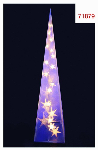 [NAV-71879] PIRAMIDE CON EFECTO ESTRELLAS LUZ CALIDA