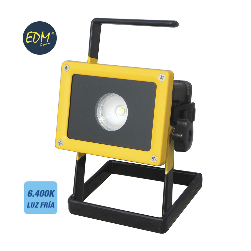 [TG-10W-RECAR] PROYECTOR LED 10W INHALAMBRICO RECARGABLE 1000LM