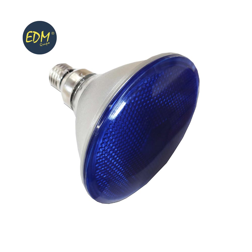 BOMBILLA E27 PAR 38 80W AZUL