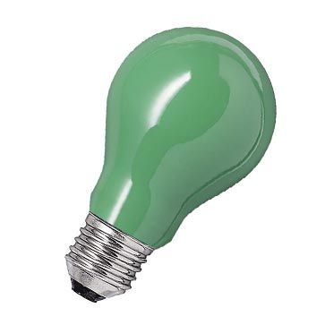 [ILT-E27-25W-VD] BOMBILLA 25W VERDE E27 FILAMENTO INCANDESCENTE