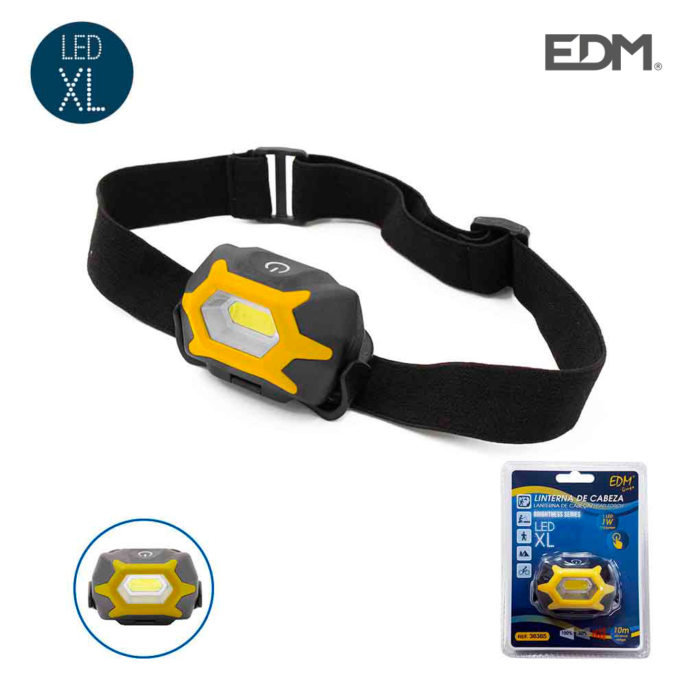 LINTERNA LED FRONTAL CABEZA 1 LED 110 LUMENS