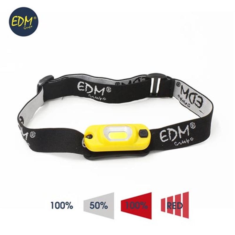 [LIN-36386] LINTERNA LED CABEZA RECARGABLE 1W 60lm 3.7V 250mAh