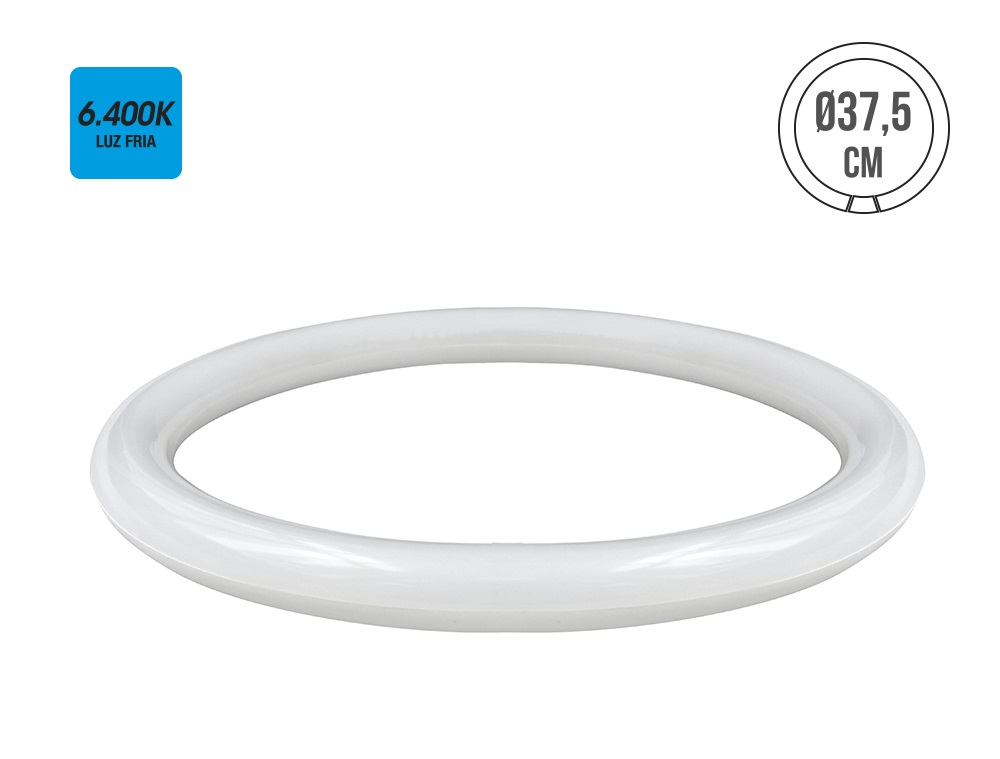 [TBL-CIR-20W] TUBO CIRCULAR LED T9 20W 1700Llm 6400ºK Ø37.5CM