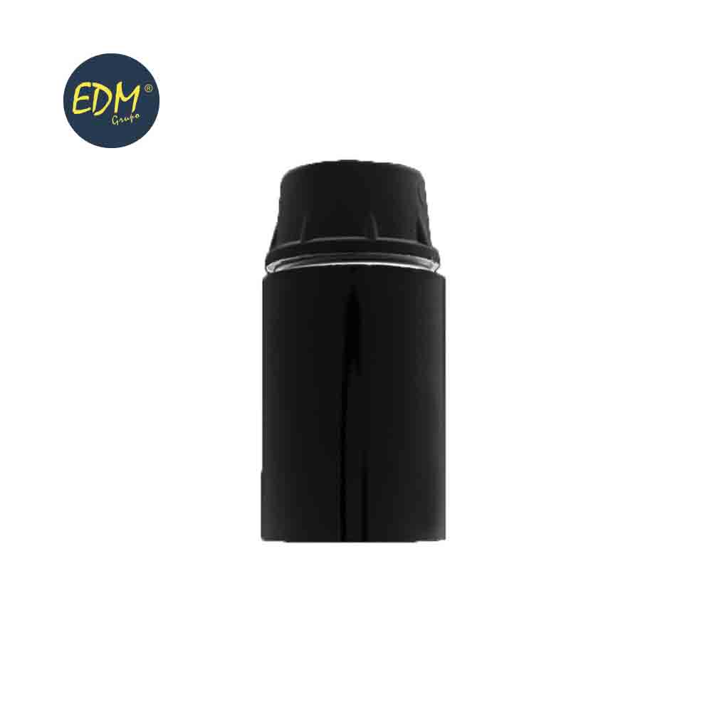 [POR-E14-NG] PORTALAMPARAS E14 REFORZADO NEGRO BAQUELITA