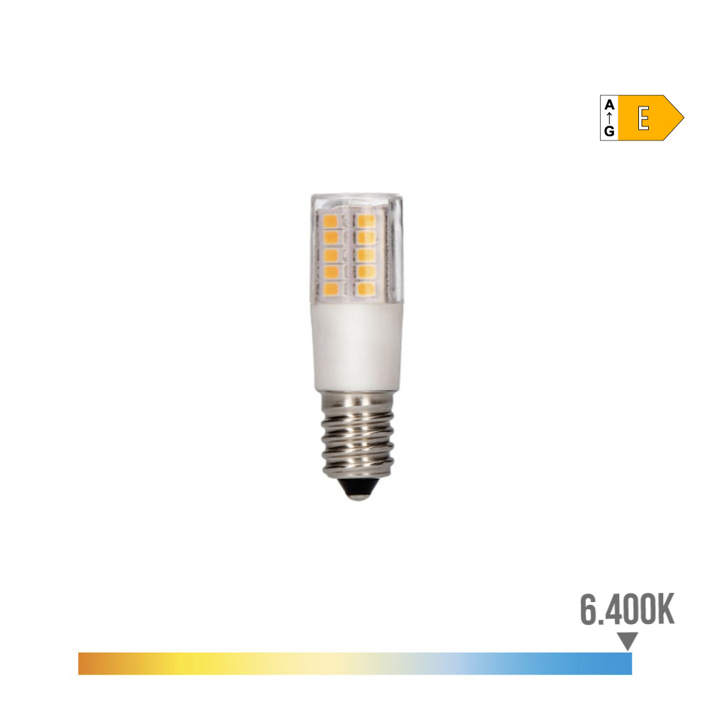 BOMBILLA LED PEBETERO E14 5.5W 64K LUZ FRIA 700lm 300º Ø18x57mm