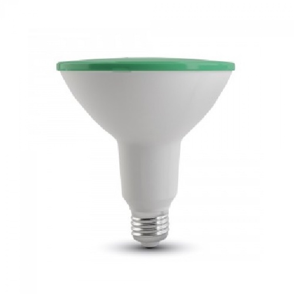 [E27-PAR38-VERDE] BOMBILLA LED PAR38 VERDE E27 17W 1200LM 30º IP65 V-TAC