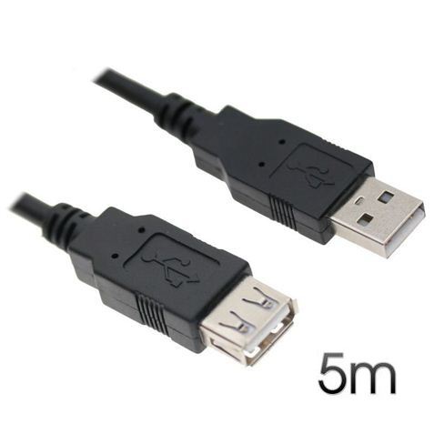 [INF-CBL-USB-MH-5M] CABLE USB 2.0 EXTENSION ALARGADOR MACHO-HEMBRA 5mts