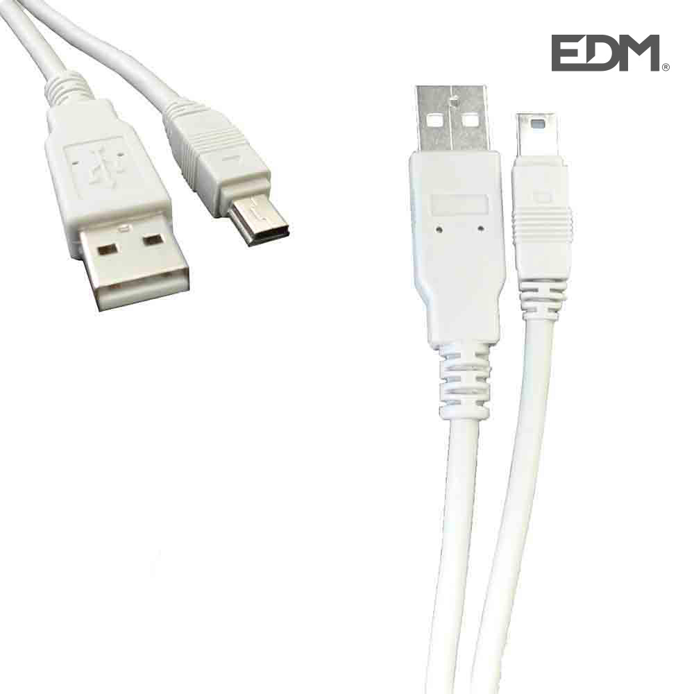 CABLE USB MACHO A MINI USB MACHO 1.8mts