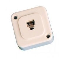 [INF-BASE-RJ11] MINI ROSETA TELEFONO SUPERFICIE 6P/4C
